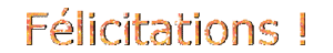 Gif animé félicitations orange